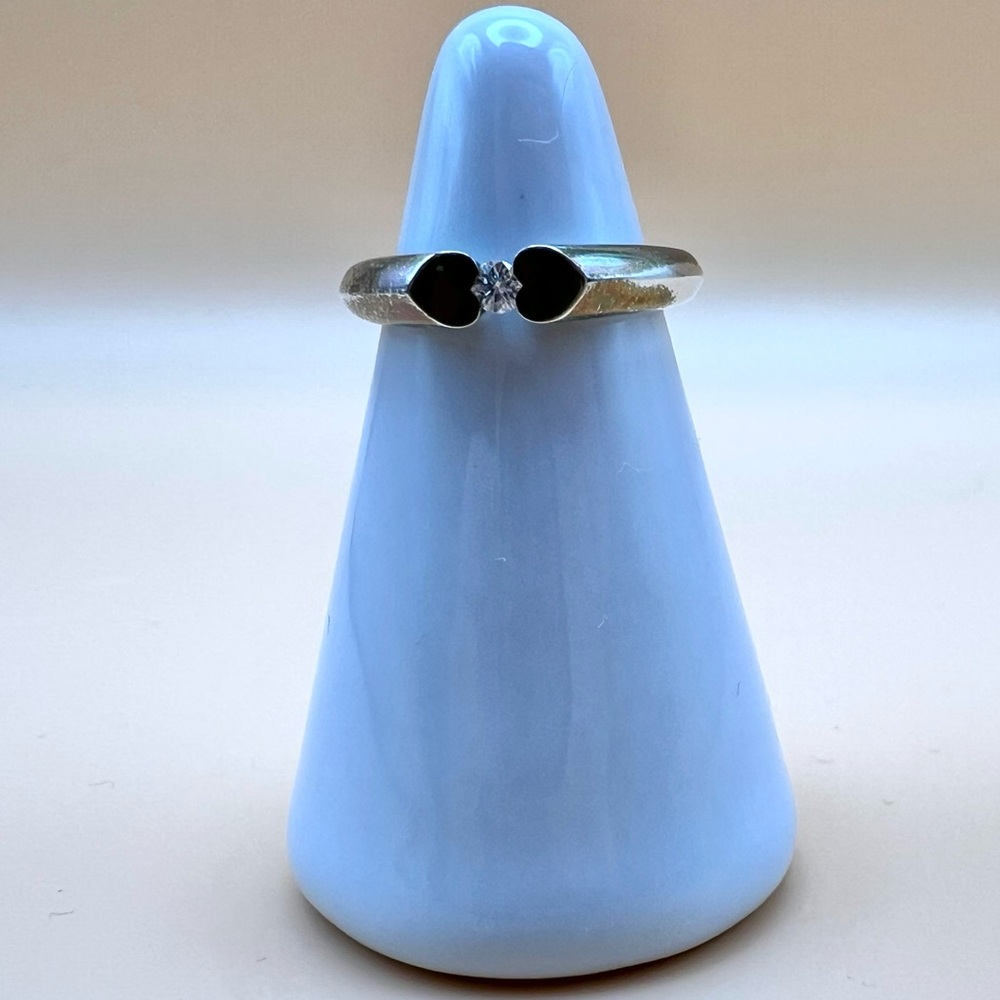 Tiffany & Co. Paloma Picasso Double Modern Heart Diamond Ring, Size 4